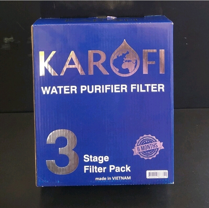 پک سه مرحله ای فیلتر دستگاه تصفیه karofi ویتنام ، وارداتی