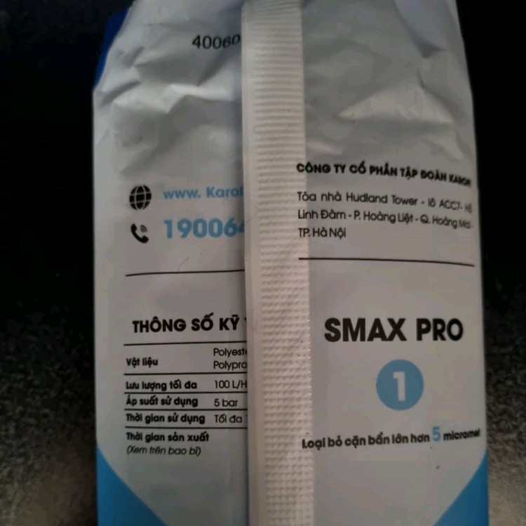 فیلتر اولیه smax , کاروفی ، پنج میکرون ، ساخت ویتنام