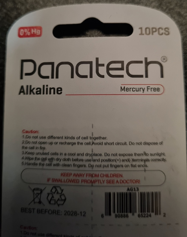 باتری سکه ای ۱۰ عددی پاناتک panatech مدل LR44