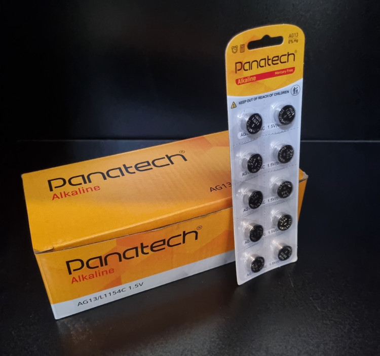 باتری سکه ای ۱۰ عددی پاناتک panatech مدل LR44