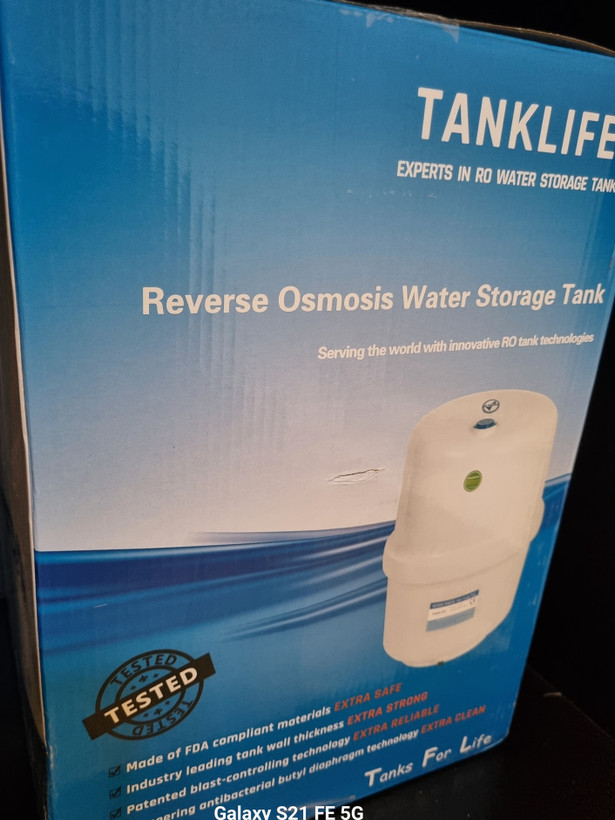 مخزن ۴ گالن دستگاه تصفیه آب برند tank life