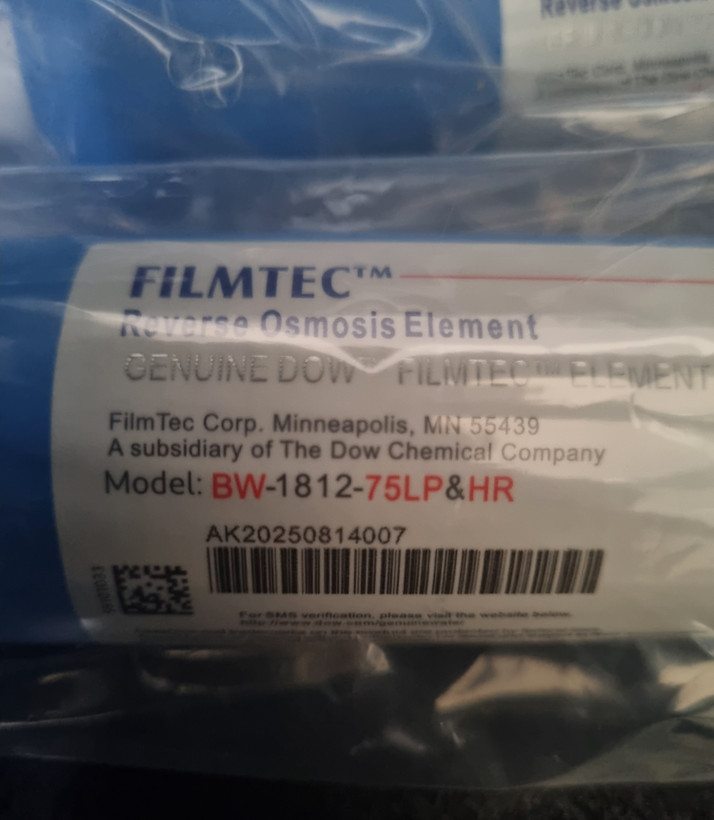 ممبران یا فیلتر غشایی 75 گالن فیلمتک filmtech