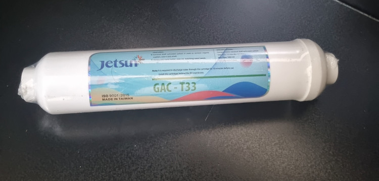فیلتر مرحله ۵ یا کربن خطی دستگاه تصفیه آب جت سان. Jetsun