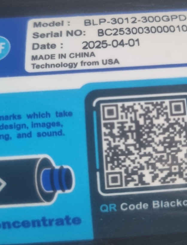 ممبران ۳۰۰ گالن کوتاه مدلBLP3012 بلک سلBlackcell (اصل)