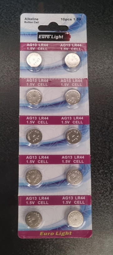 باتری سکه ای ۱۰ عددی یورو لایت euro light مدل LR44