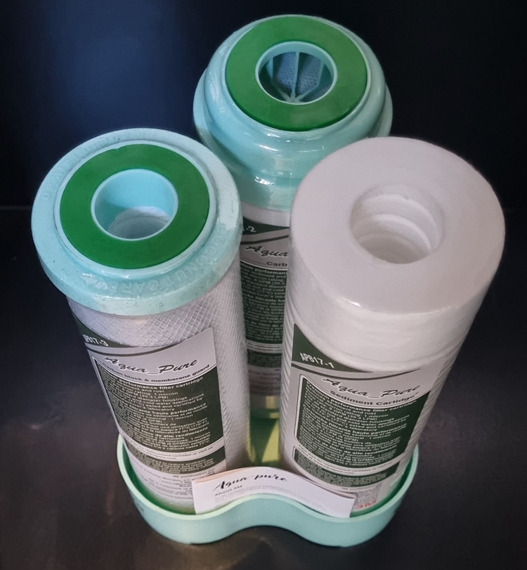 فیلتر های ۳ گانه دستگاه تصفیه آب aqua pure 3Mتایوان آکوا پیوراصل