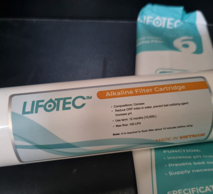 فیلتر قلیایی یا آلکالاین دستگاه تصفیه آب لیفوتک. Lifotec