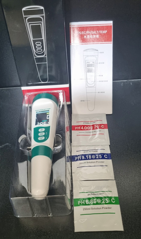 سختی سنج و هدایت سنج ۵ کاره ،SALT,PH.EC.TDC.TEMPقابل کالیبر کردن